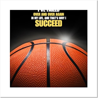 Basketball Success Motivation Focus Quote Posters and Art